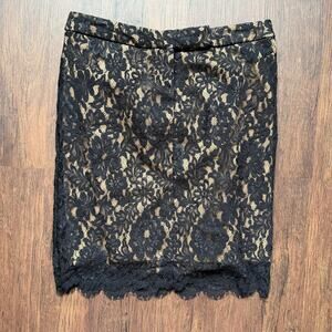 Cache Black Lace Pencil Skirt Women’s 6 – Made in USA Lined